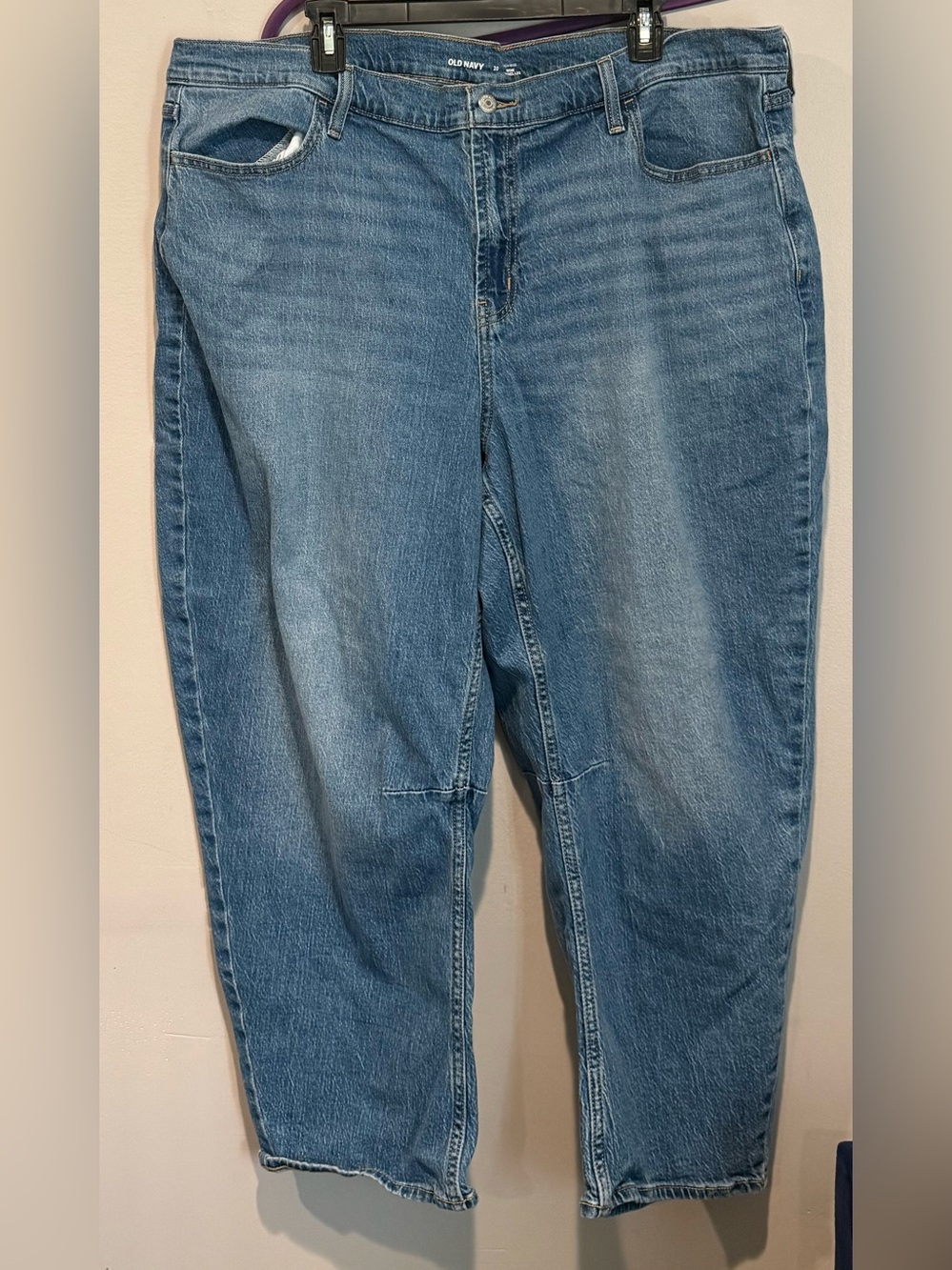 Old Navy Women's Plus High Rise Barrel Jeans